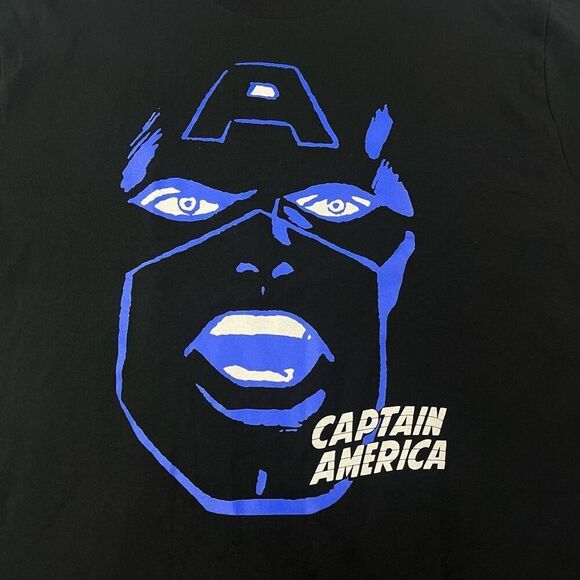Bape x Marvel Captain America Vintage T-Shirt Men's Size XL Black - Picture 7 of 11